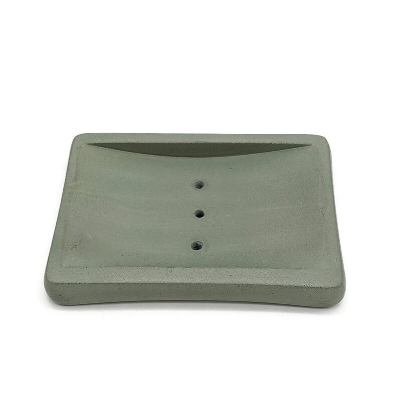 Soap Dish With Drain Holes. Concrete Soap Deck. Bathroom Etsy