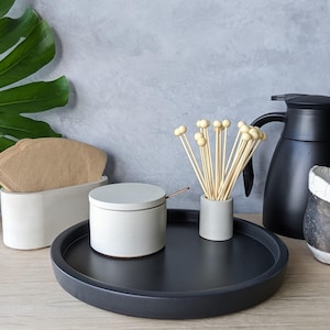 11.25&quot; Round Concrete Tray