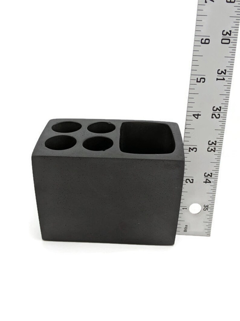 Toothbrush Holder. Concrete Toothpaste Caddie. Quip Toothbrush Etsy