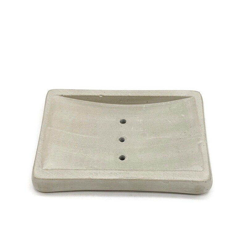 Soap Dish With Drain Holes. Concrete Soap Deck. Bathroom Etsy