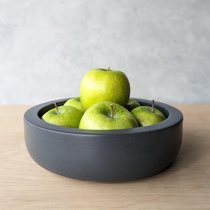 9&quot; Heavy Concrete Fruit Bowl