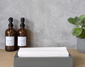 Concrete Trifold Paper Towel Tray