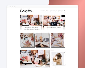Sophisticate blogger theme - Georgina - Responsive blogspot template with slider