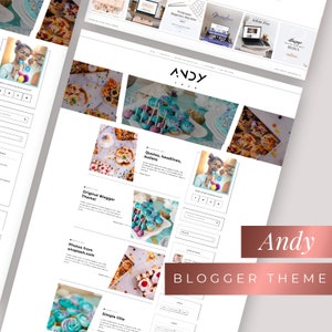 Blogger Theme - Original Layout - ANDY - Blogspot Template mit Slider