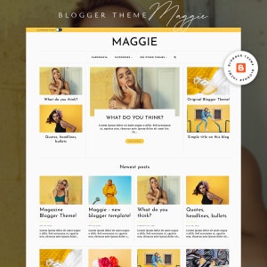 Zeitschriften Blogger Theme - Maggie!