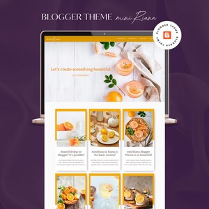Minimalist Blogspot Template – Responsive Blogger Theme (miniRiana)