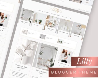 Minimalist elegant blogger theme - Lilly