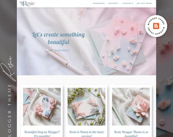 Minimalistisch bloggersjabloon – Responsive Blogspot-thema (ROSIE)