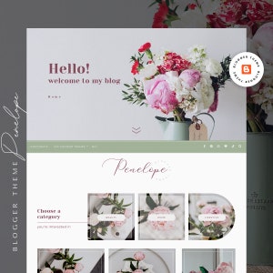 Tema de Blogger - PENELOPE - Plantilla adaptable para Blogspot