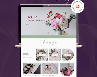 Blogger-thema - PENELOPE - Responsieve blogspot-sjabloon