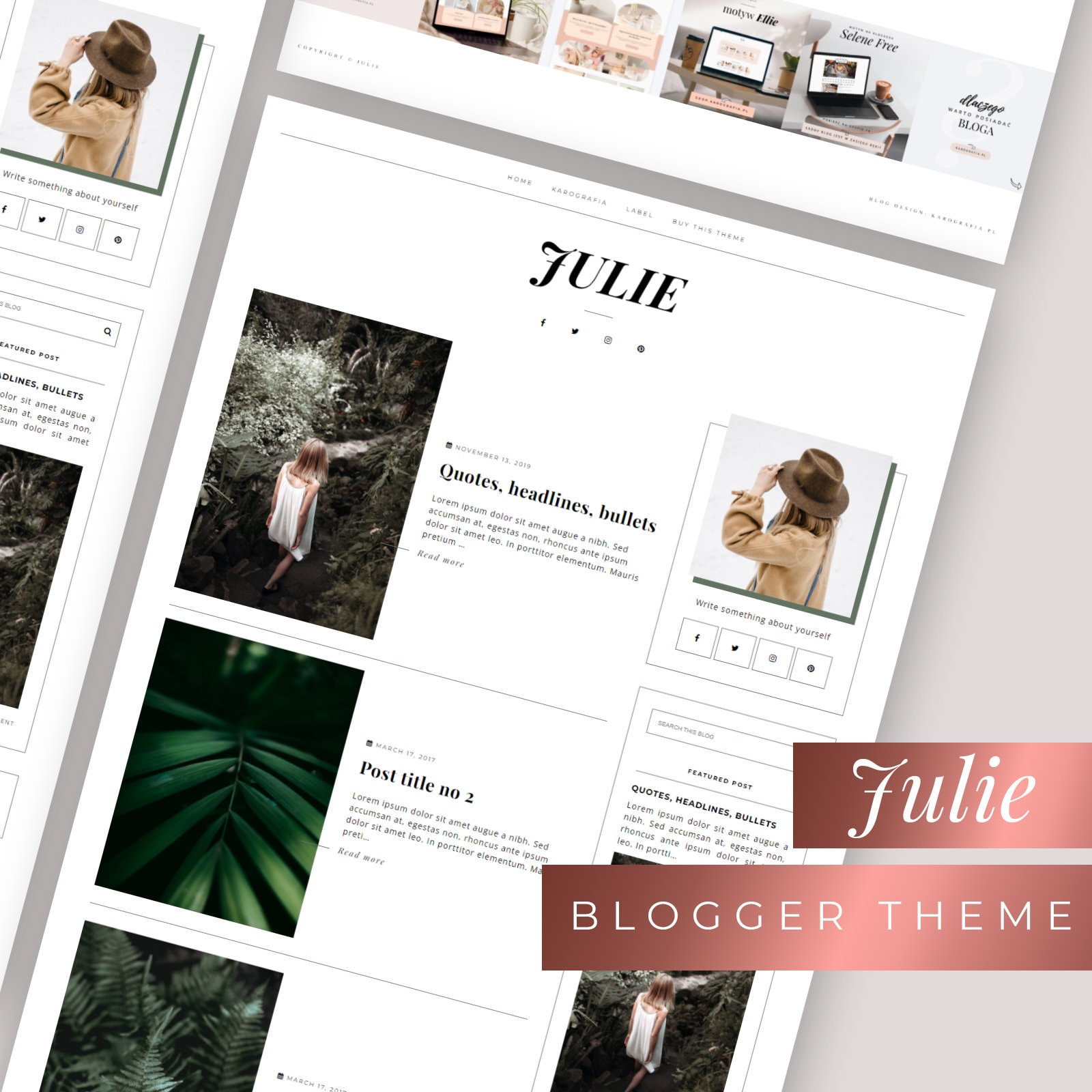 blogger-template-premade-responsive-blogspot-template-blogger-minimalist-theme-julie-etsy