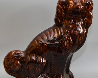 Treacle Glazed Etsy - large treacle salt glazed stoneware brampton derbyshire spaniel dog figurine bennington interest