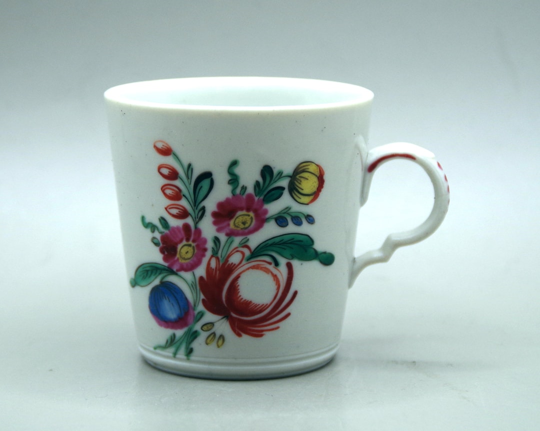 C18th VEZZI Italian PORCELAIN Polychrome Enamelled CUP Etsy
