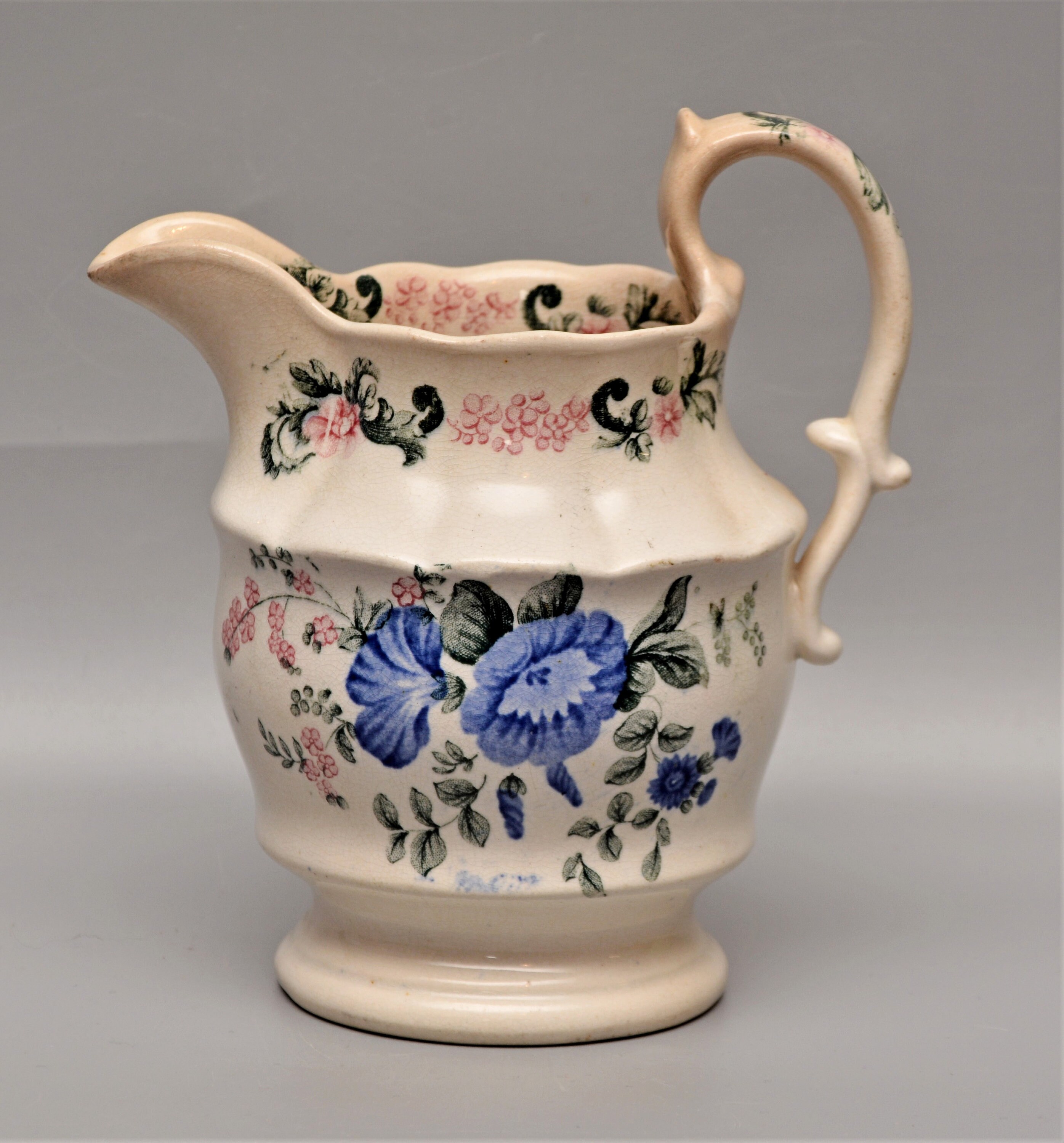 Rare YORKSHIRE POTTERY C1830 Transfer Printed & Polychrome JUG Etsy