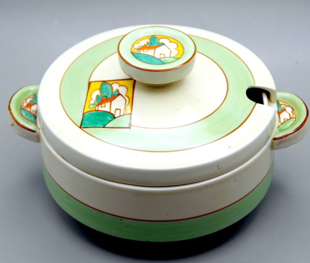 Stroud Pattern Making CLARICE CLIFF Odilon Shape Small TUREEN in stroud Pattern C1931 - Etsy UK