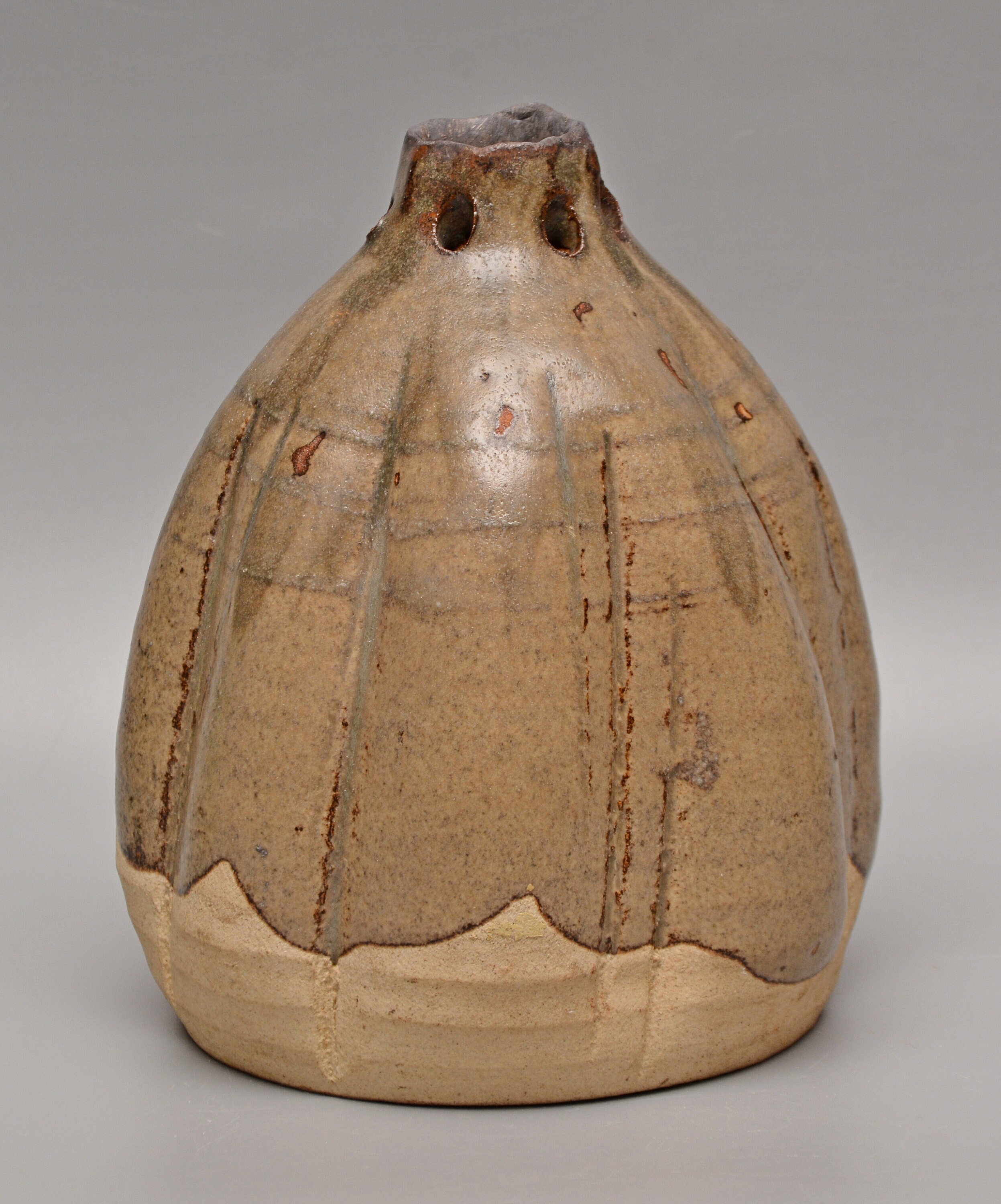 SCOTTISH Studio Pottery Stoneware GOURD VASE Marked Bomgate Etsy