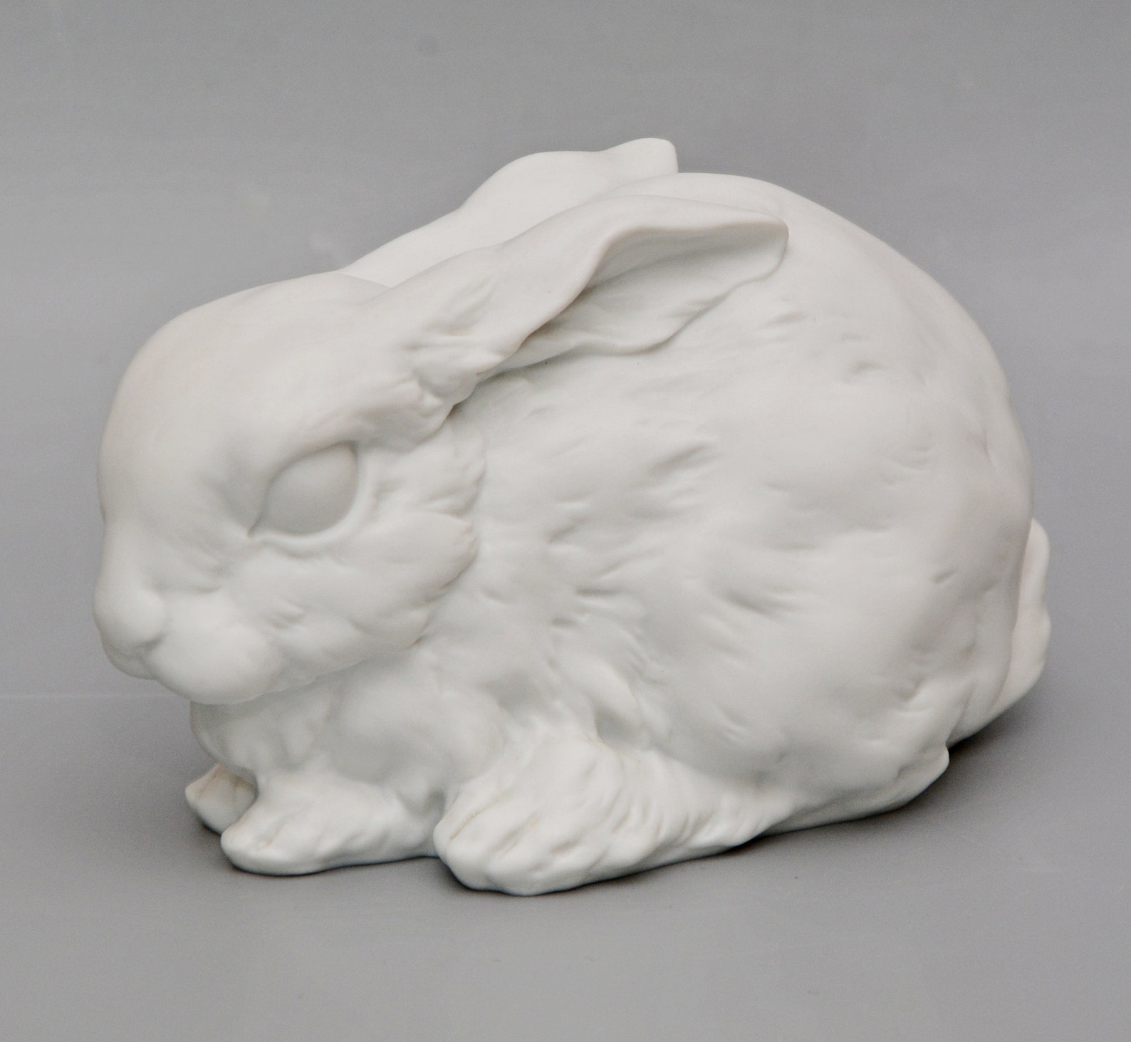 KAISER German 578 Matte Porcelain White RABBIT Figurine Etsy