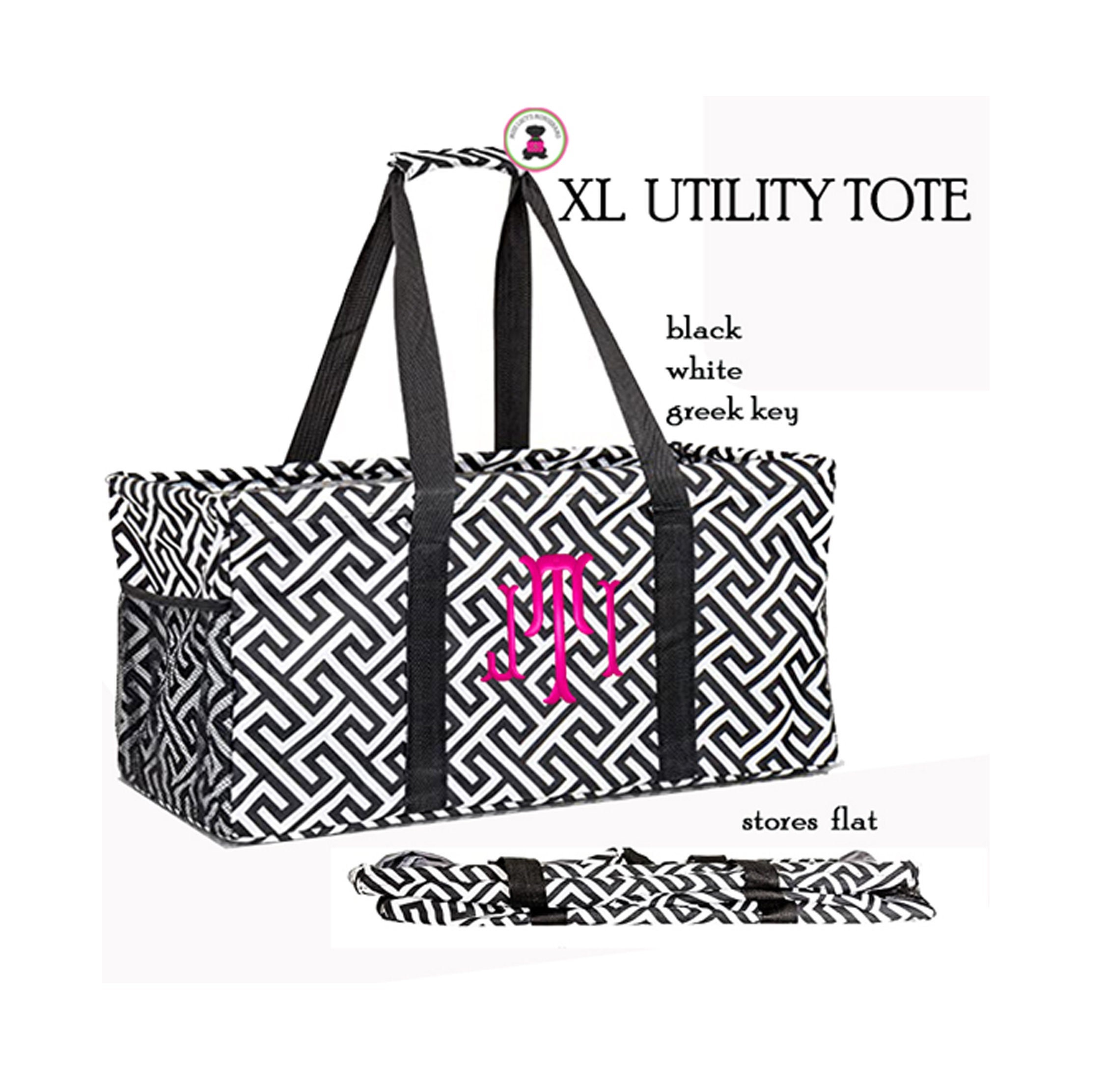 Thirty one Super Organizing Utility Beach tote bag 31 Washable black paisley