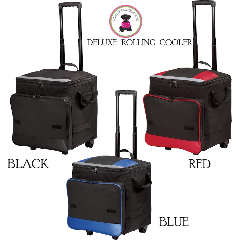 Rolling Cooler w FOR HER Monogram-Deluxe Large Cooler-Free Ship.Boat Cooler.Bridal Shower Gift.Travel Cooler.Grad Gift.Tailgate Cooler image 9