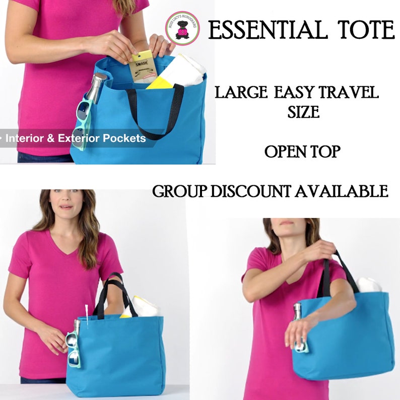 Summer Fun Custom Design Large Open Tote-Orange-FREE SHIPTravel GiftBridesmaid Gift Bride Bridesmaid GiftGrad GiftBeach ToteSummer
