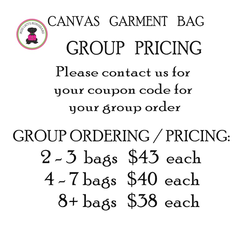 Group Discount METALLIC THREAD Monogrammed Canvas Garment Bag-GrayWhite Damask-Free ShipBridesmaid GiftGrad GiftCheer GiftDancerGift