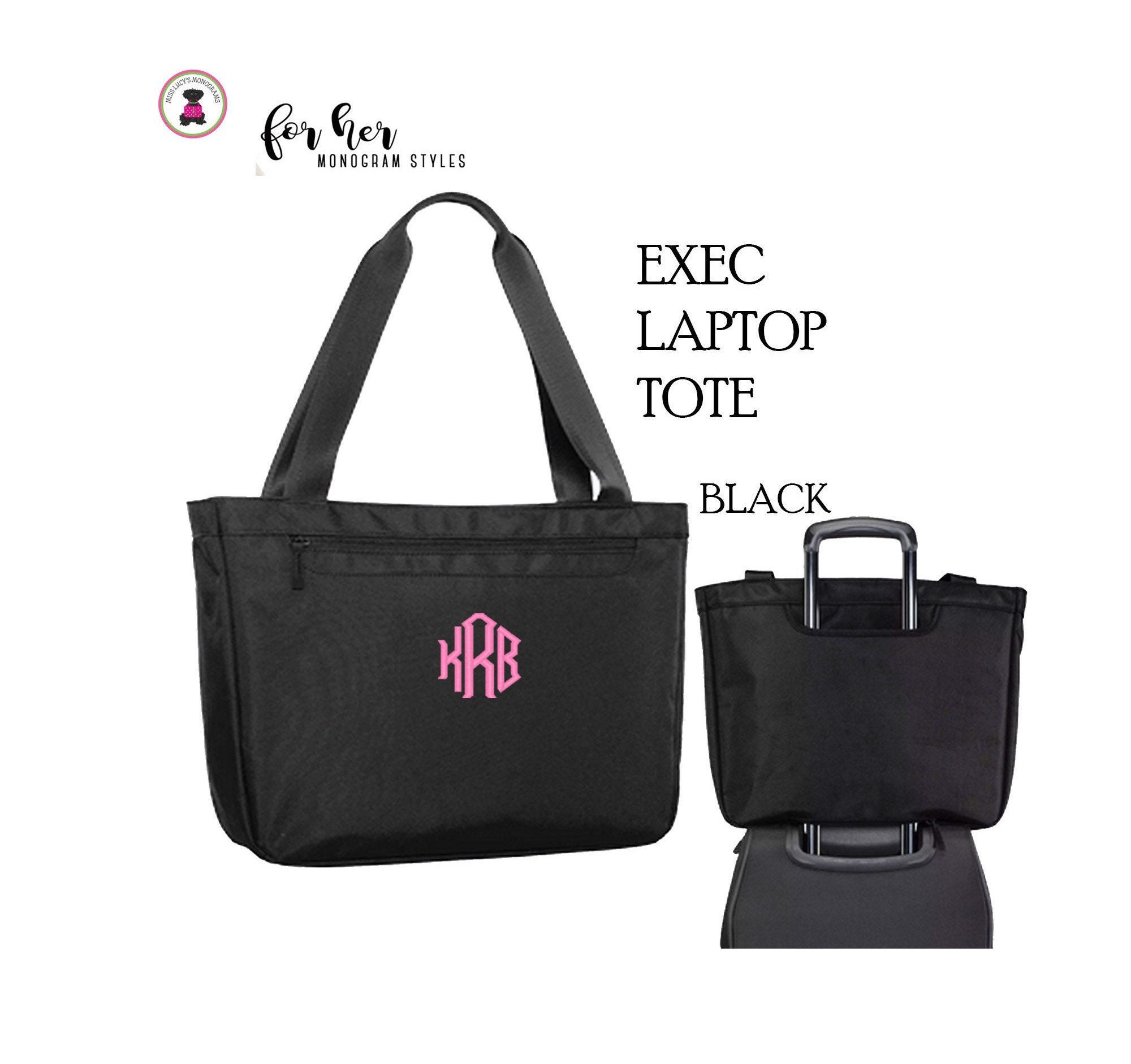 Women Tote Bag, Daily Shoulder Bag, Laptop Handbags, Gift for Women,  Customizable Bags, Tote With Zipper, Laptop Work & Student Bag Monogram 