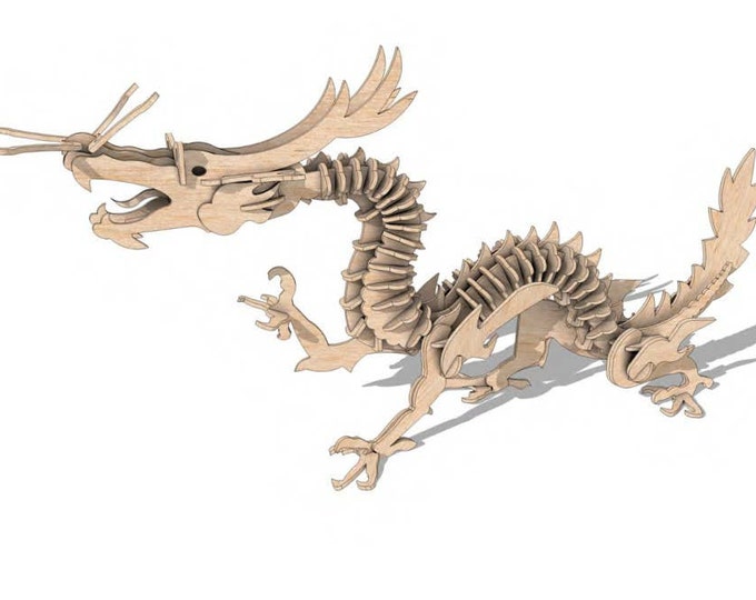 Chinese Dragon 3D Puzzle/Model