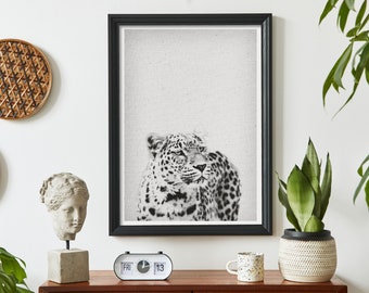 Leopard Print, Leopard Download, Leopard Download, Leopard Wandkunst, LeopardEn Wanddekoration, SchneeLeopard Kunst, Leopard Poster