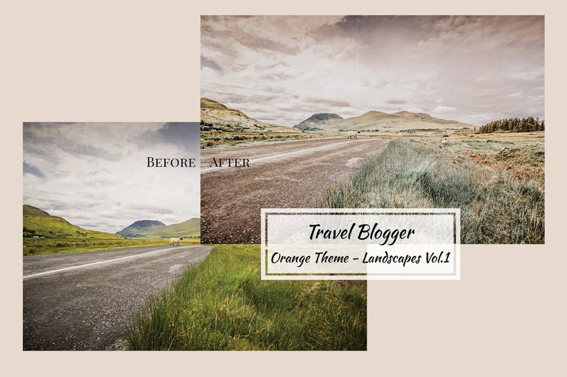 Travel Blogger Bundle, Adobe Lightroom Mobile & Desktop Preset, Consistent Instagram Feed, Blogger Preset light Photos Editing, Orange Theme image 6