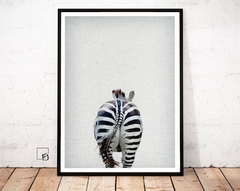 Zebrabutt Print, Zebra Poster, Zebra Head, Zebra Face, Zebra Pattern, Peekaboo Zebra, Zebra Wall Art, Zebra printable download, Africa decor