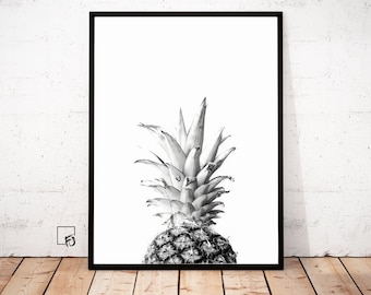 Ananas Poster, Ananas Poster, Moderne Kunstdruck, Ananas skandinavisch druckbar, Ananas Wandkunst, Ananas Download, Küchendekoration