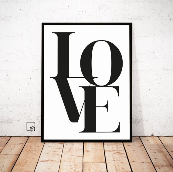 Love Poster Love Wall Art Love Print Printable Art Printable | Etsy