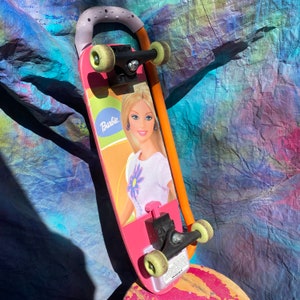 Vintage Rare Barbie Switch Board Skateboard Scooter Convertible 2 in 1 Fisher Price Kids Skateboard 1990 image 8