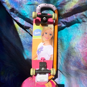 Vintage Rare Barbie Switch Board Skateboard Scooter Convertible 2 in 1 Fisher Price Kids Skateboard 1990 image 2