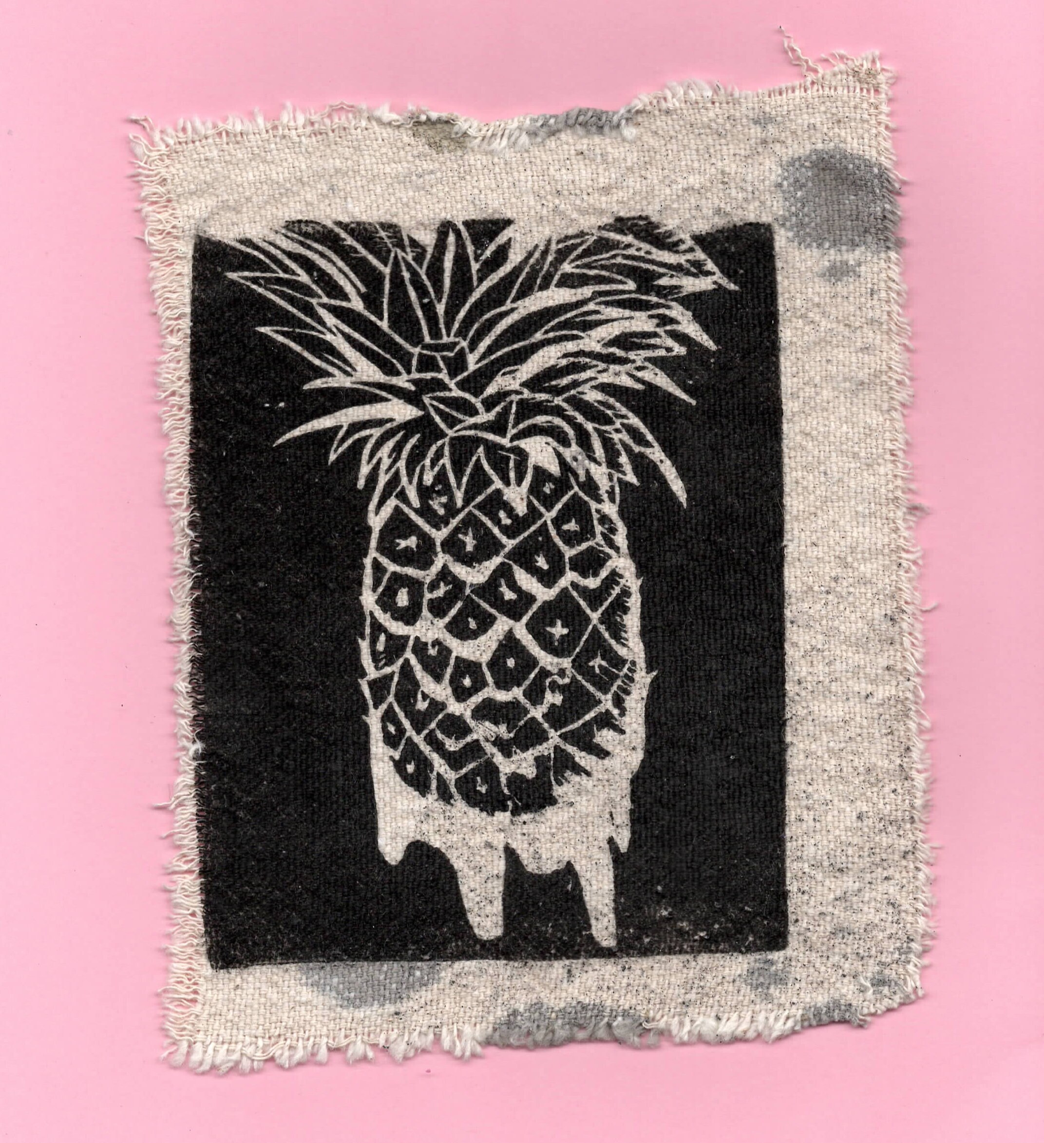 Pineapple Canvas Patch Canvas Patch Jacket Patches Sew on Etsy