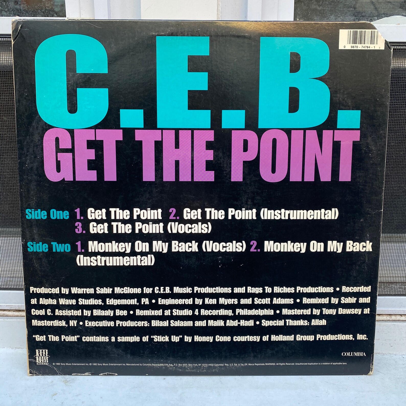 Vintage Get The Point 12in C.E.B. 1992 Record Vinyl LP | Etsy
