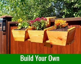 Garden Planter Build Plans | Woodworking Plans | Raised Planter | Railing Planter | Balcony Planter | PDF File Instant Download