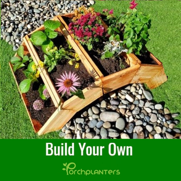 Garden Planter Build Plans | Woodworking Plans | Raised Planter | Railing Planter | Balcony Planter | PDF File Instant Download