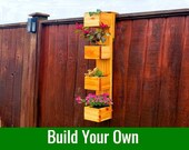 Vertical Hanging Garden Planter Build Plans Woodworking Plans Raised Planter Ladder Planter Balcony Planter Instant Download