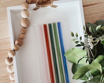 Reusable Glass Straw: Colored Straw for Iced Coffee