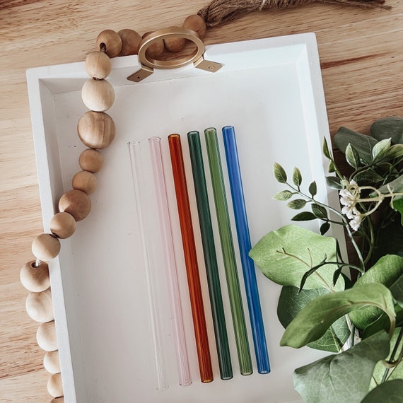 Reusable Glass Straw: Colored Straw for Iced Coffee