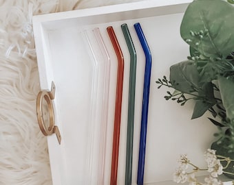 Handmade Colored Glass Straw: Reusable Iced Coffee Straw