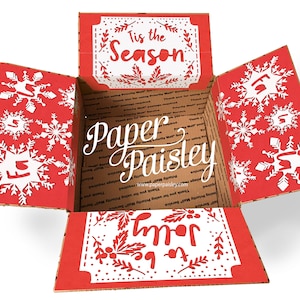 Zestaw naklejek na pudełka z pakietem opieki - Tis the Season/Pakiet z opieką misjonarza/Pakiet z opieką wojska/Pakiet z opieką świąteczną/Pakiet z opieką bożonarodzeniową/