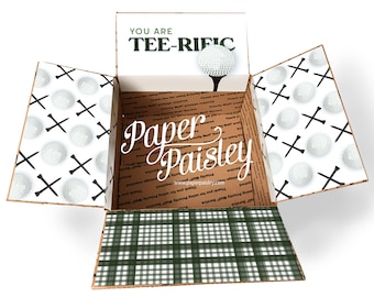 Golf Care Package Sticker Kit: Father's Day Box Decor