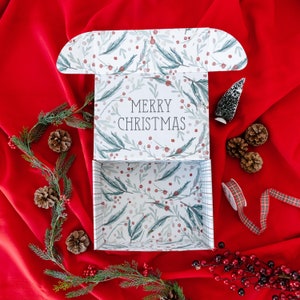 Shipping Box - Merry Christmas/gift box/mailers/mailing box/care package/diy/military/missionary/deployment/college/holly/holidays/shipping