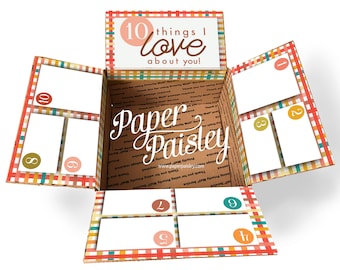 Care Package Sticker Ki - Ten Things I Love About You/Valentines Day Care Package/Military Care Package/Missionary Care Package/Love
