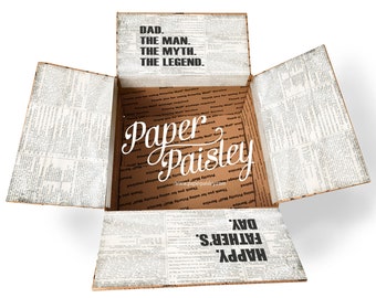 Dad The Man The Myth The Legend Care Package Sticker Kit | Father's Day Gift Box Decorations