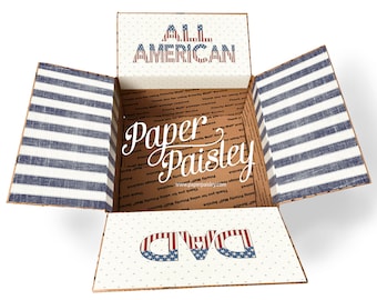 Patriotic All American Dad Father's Day Care Package Sticker Kit
