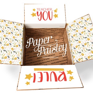 Care Package Sticker Kit - Teacher, You Rule/leraar waardering/school/heerser/essentiële werker/bedankt/geschenk/versierde doosflappen/label/doos