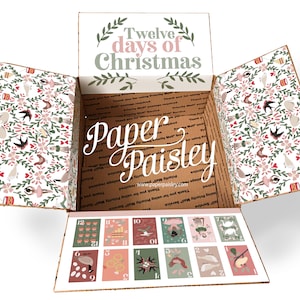 12 Days of Christmas Sticker Kit – Care Package Decoration